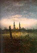 City at Moonrise Caspar David Friedrich